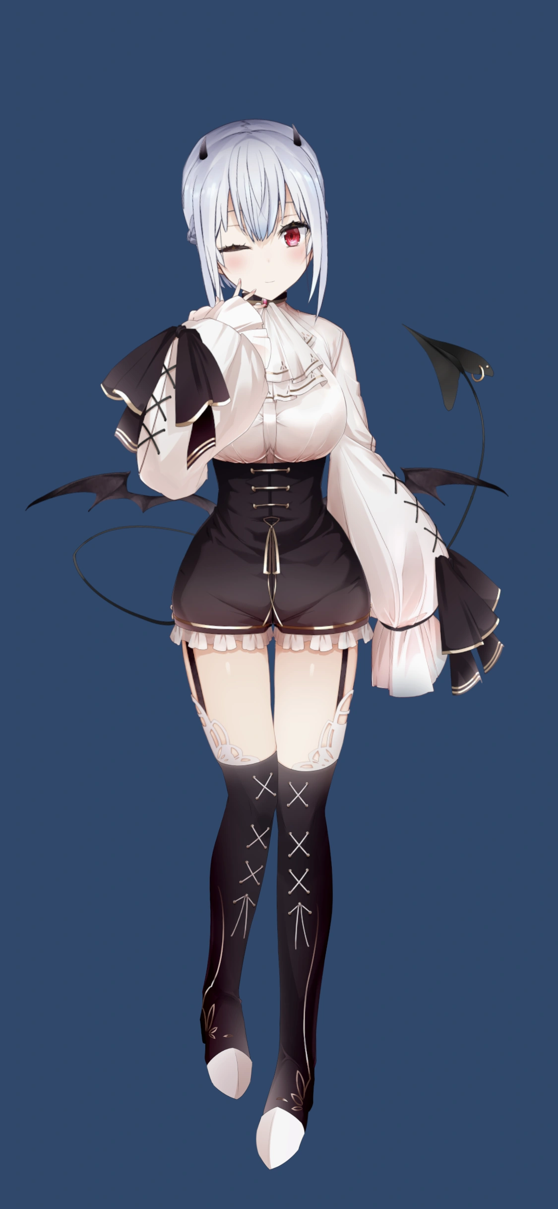 Devil Outfit With Short Hair