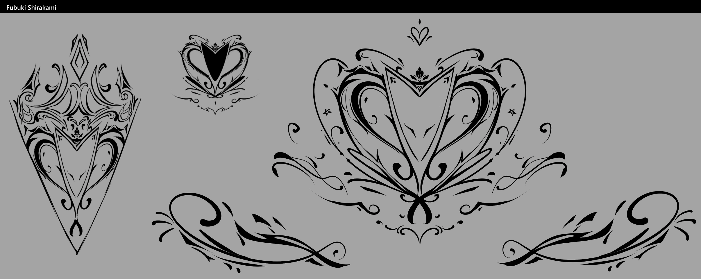 Pattern design of Fifth Costume<br>by Nagishiro Mito