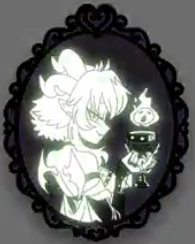 Portrait of Apricot Pin Glows in the Dark by CalMoray