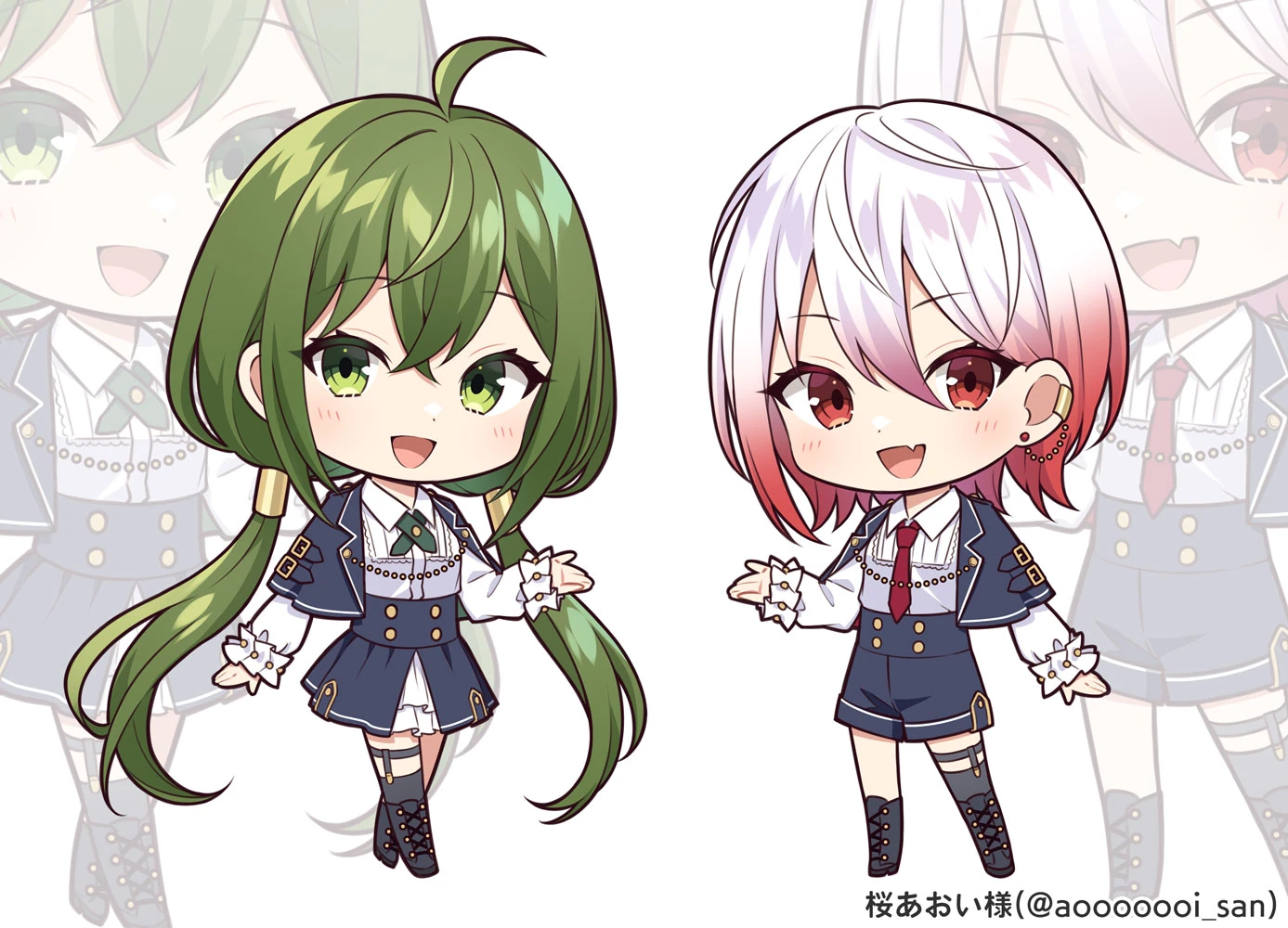 SD Model (with younger sister Ran) by Haruyuki (haruyuki_14)