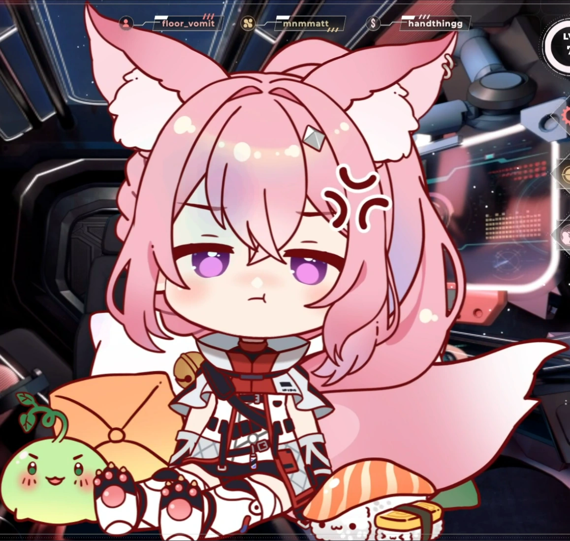 Chibi Model pouting