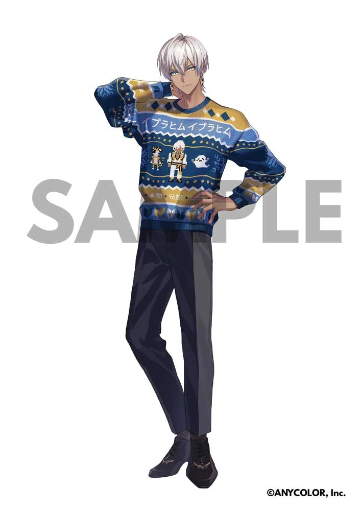 NIJISANJI Christmas Wear ~KD Sweater Style~ Illustration by Sasane Xia