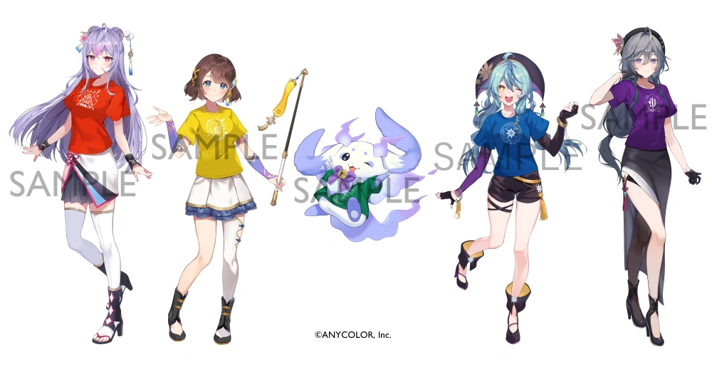 NijiFes 2025 Shirt Illustration by ASG