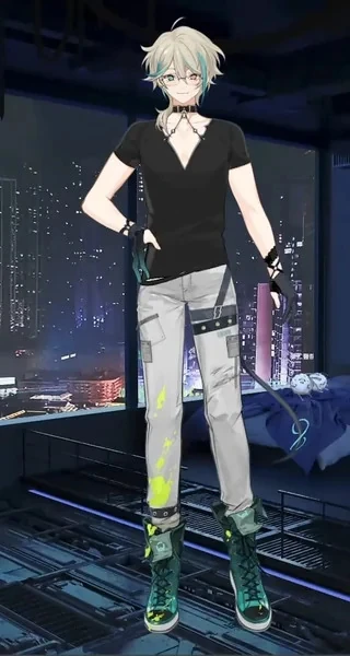 Idol Outfit With Glasses and Without Tie and Cardigan