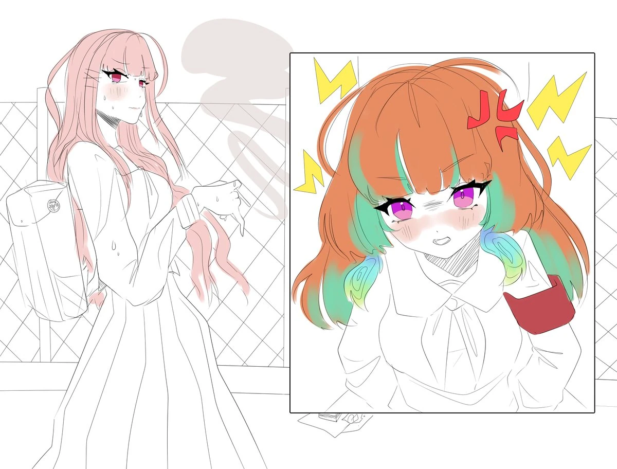 Mori Calliope and Kiara<br>by miia
