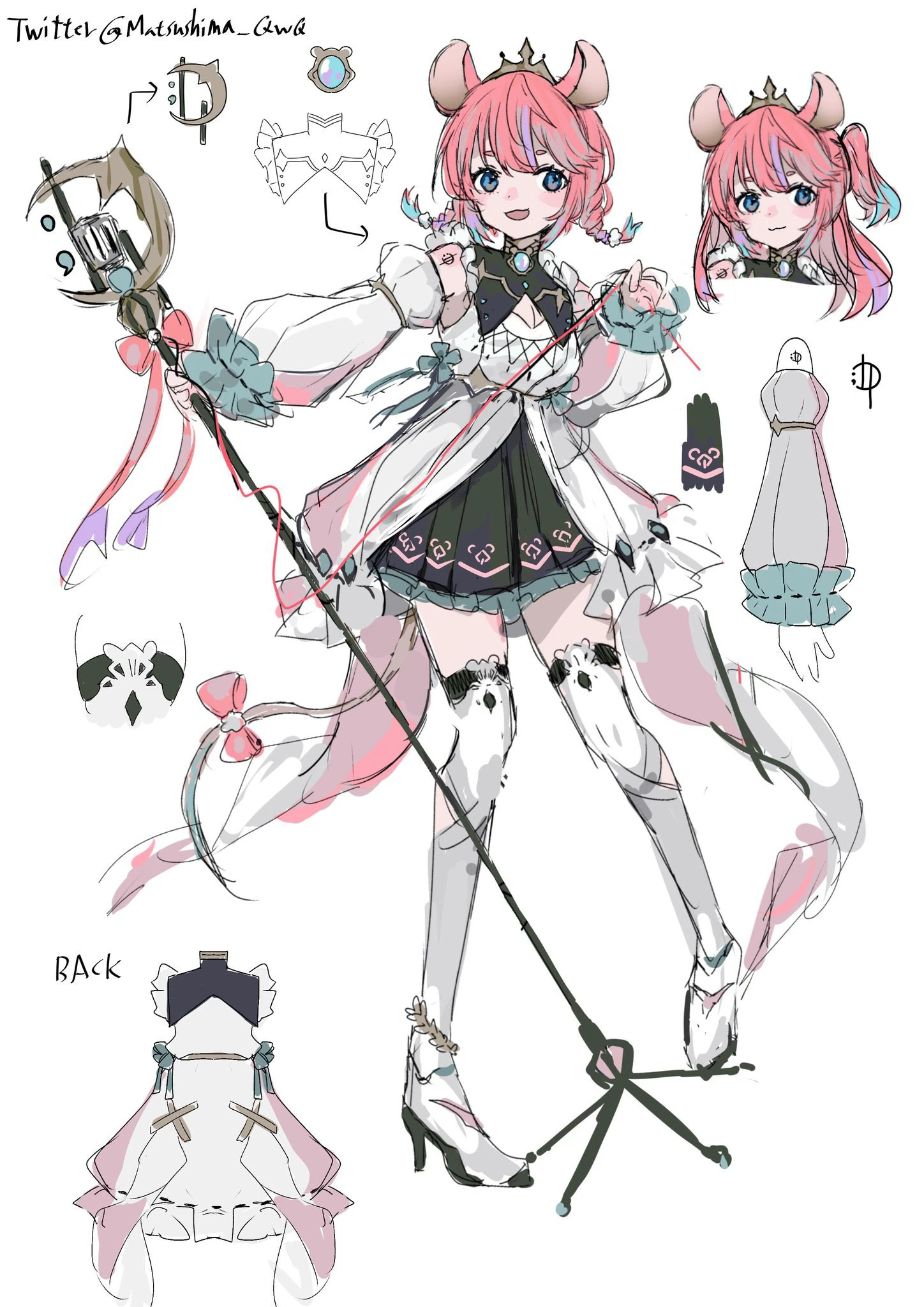Simple sketch of Eri redesign model, designed by Matsushima