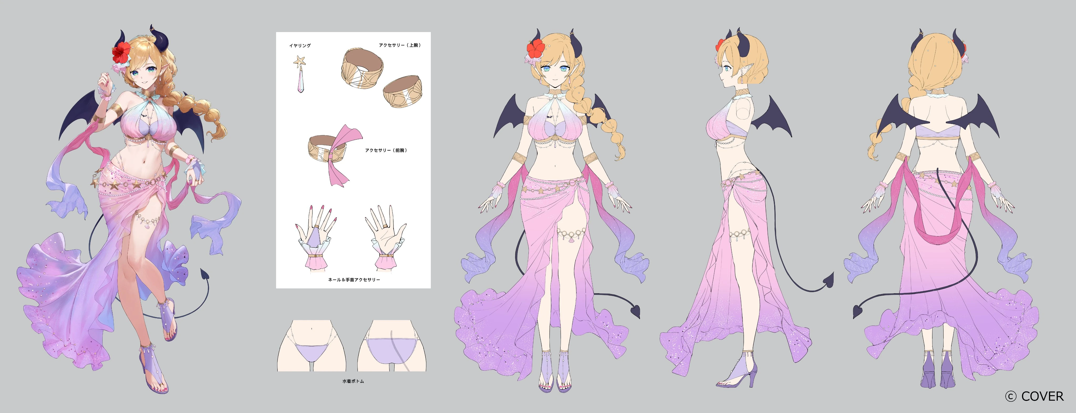 holonatsu Paradise Costume Reference Sheet
