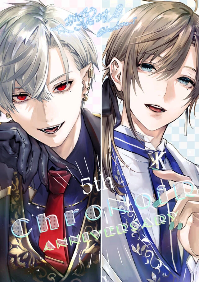 ChroNoiR 5th Anniversary Illustration<br>by Ishizue Kachiru