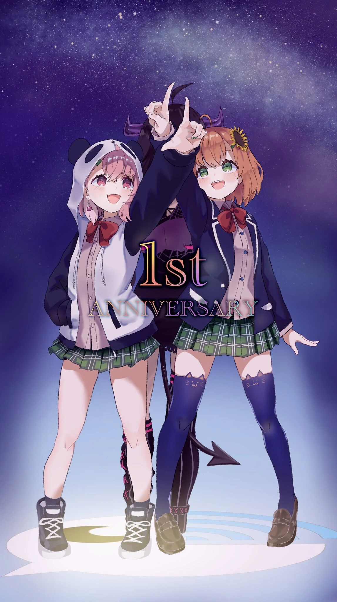 MoruHimaSaku 1st Anniversary Illustration<br>by Soranaki