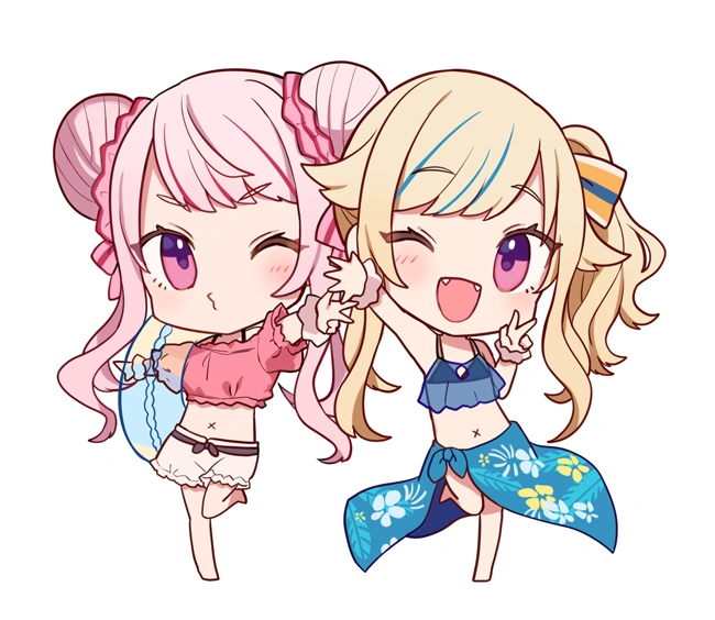 HIMEHINA Summer Comiket 96 Keychain<br>by [https://twitter.com/haru_sugar02/status/1146408053777944576 Shugao]