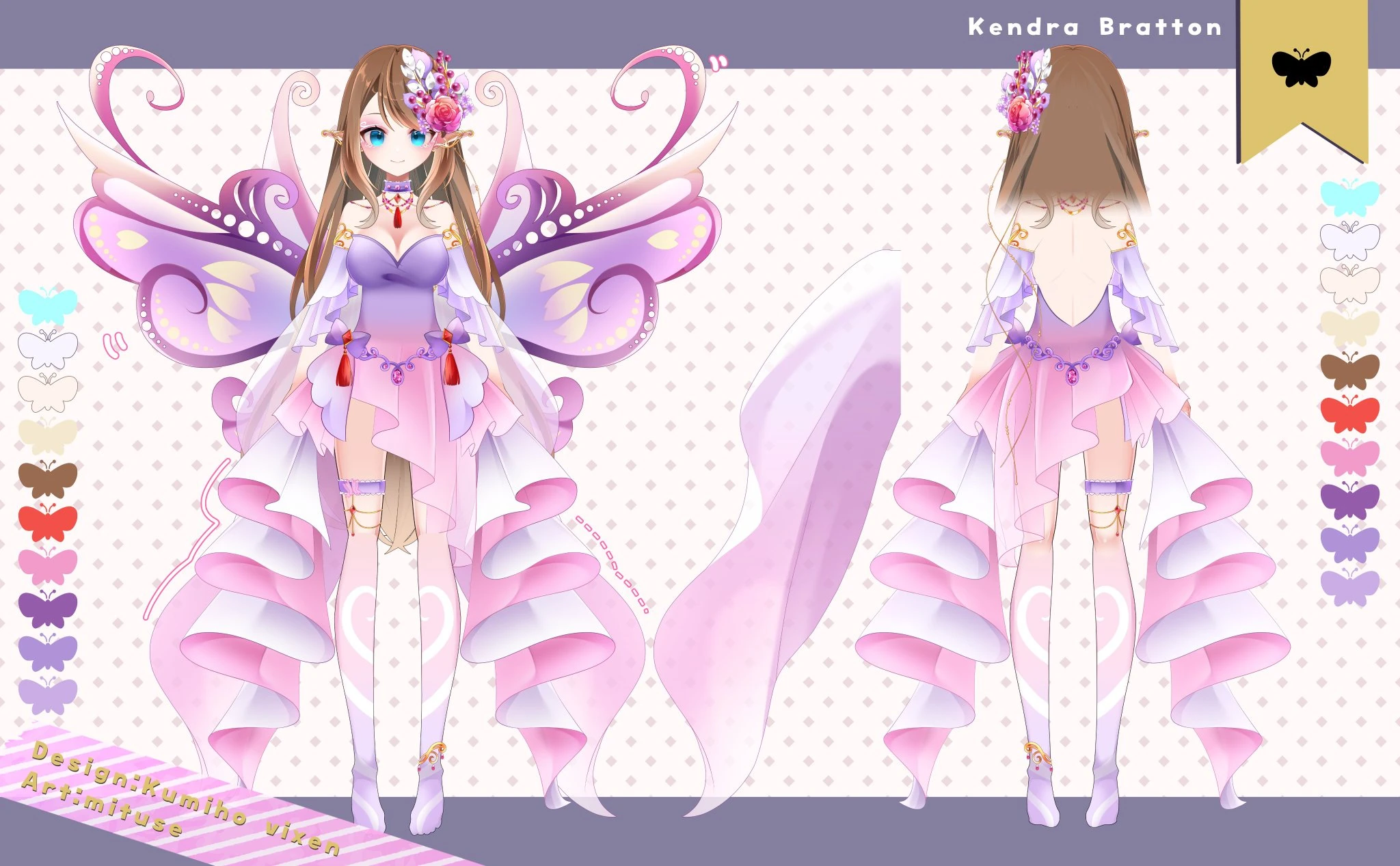 Kendra fairy Form reference sheet