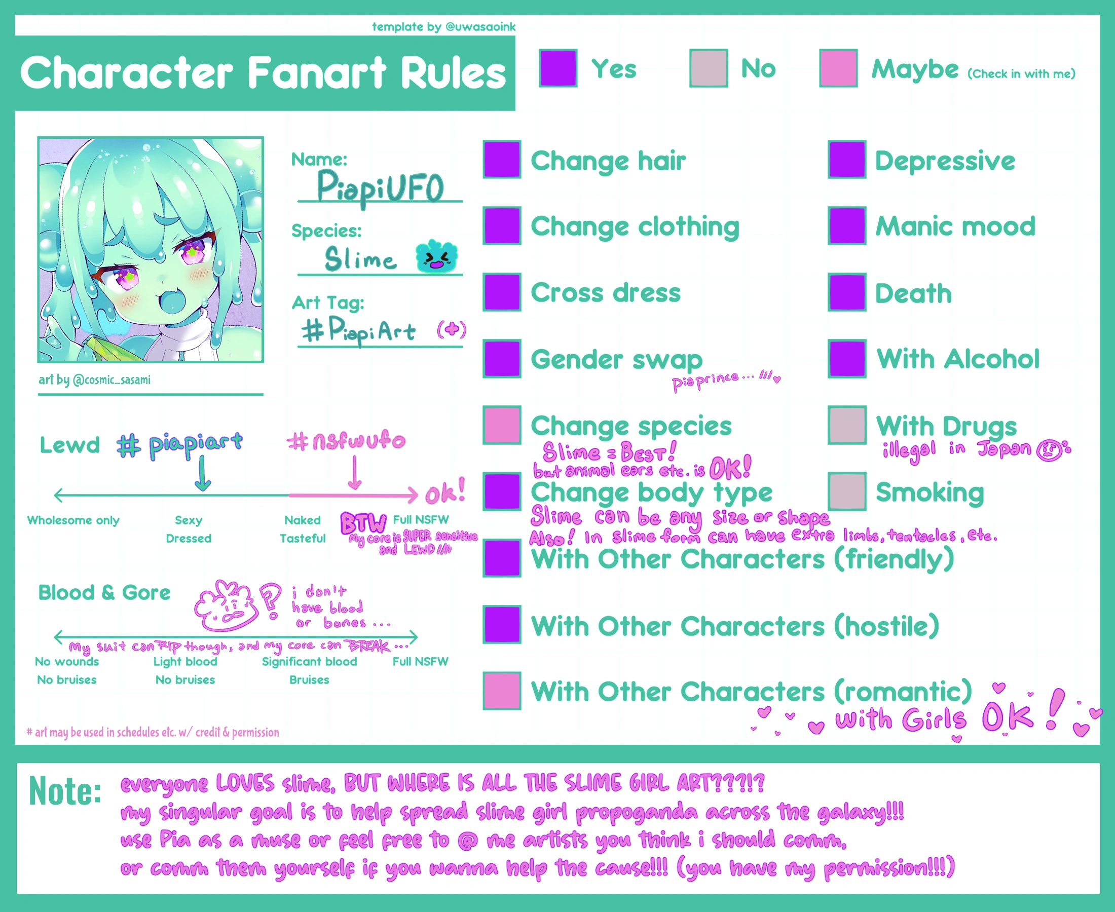 Fan Art Rules