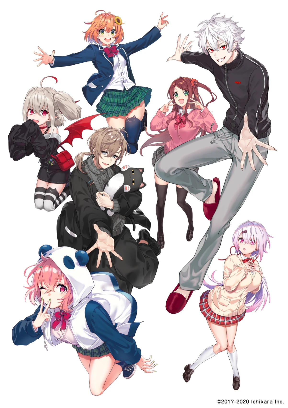Gamers from NijiFest Key Visual Illustration<br>by Arisaka Aco