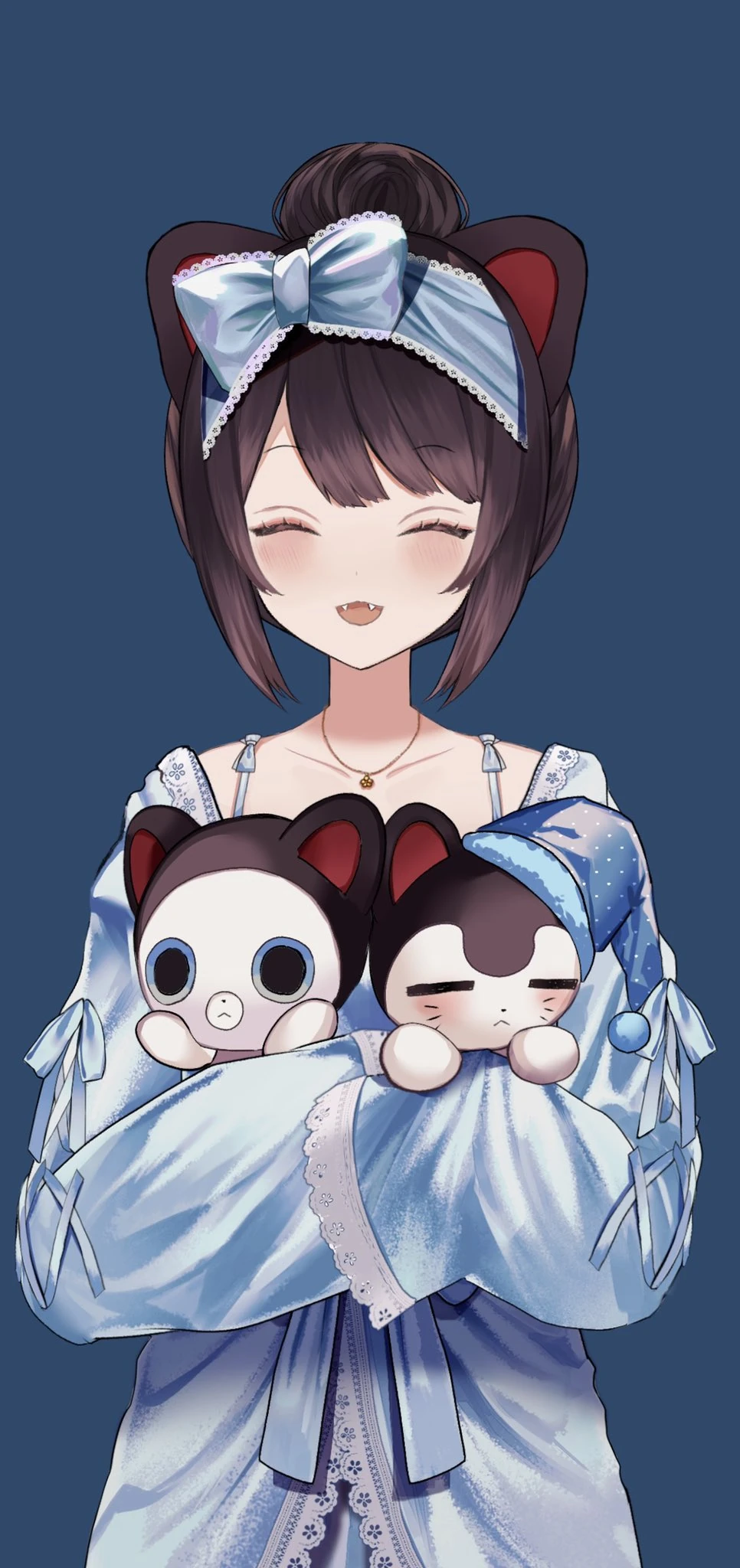 Nightgown With Ban and Ken (Blue Version)