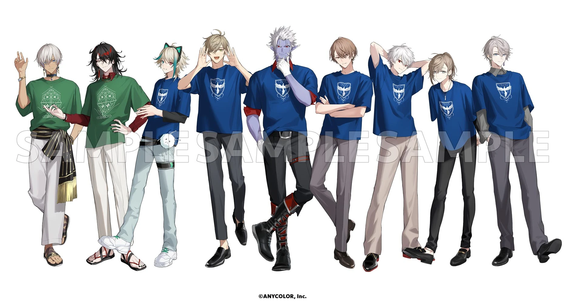 NijiFes 2023 Green and Indigo Class Illustration by oyo