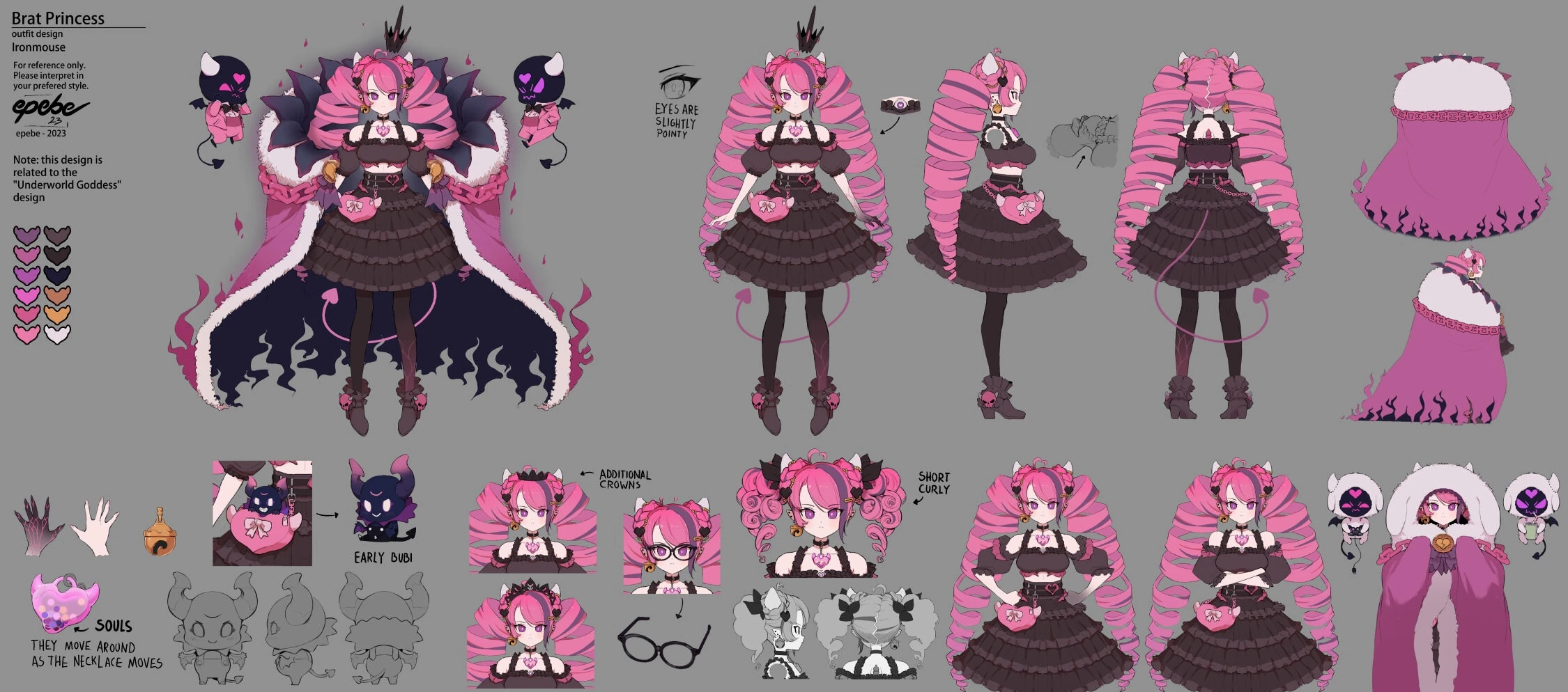 Brat Princess Ironmouse Ref Sheet by epebe