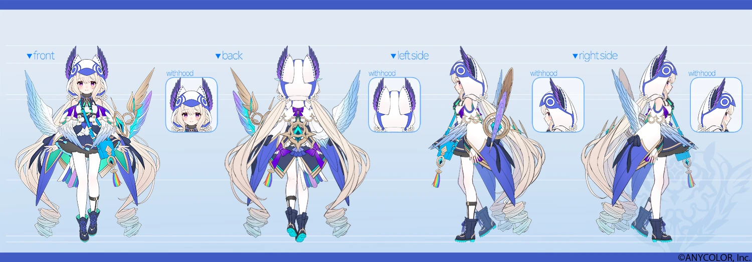 Older Reference Sheet 2 (Hood On)