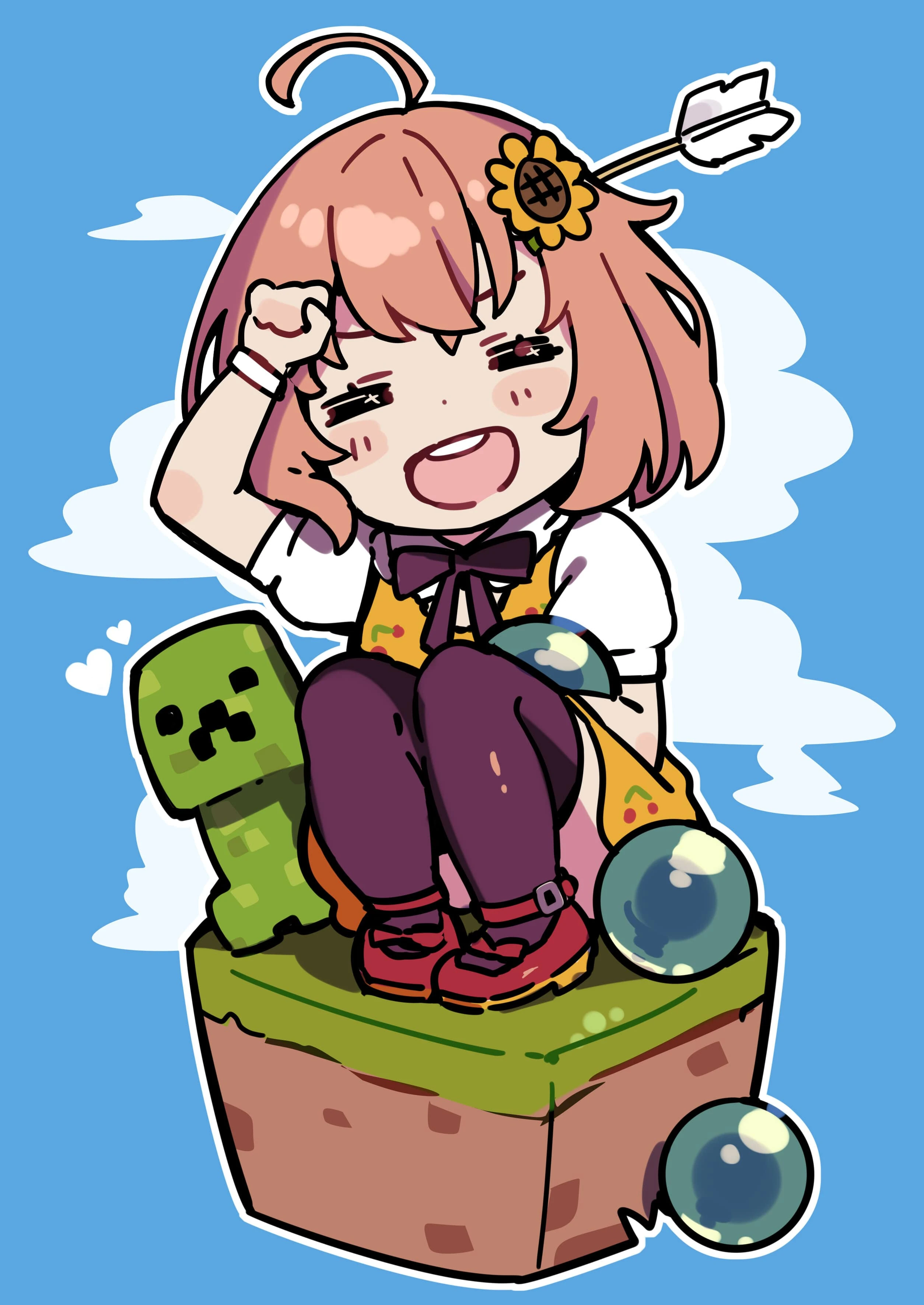 Minecraft Illustration by Nana