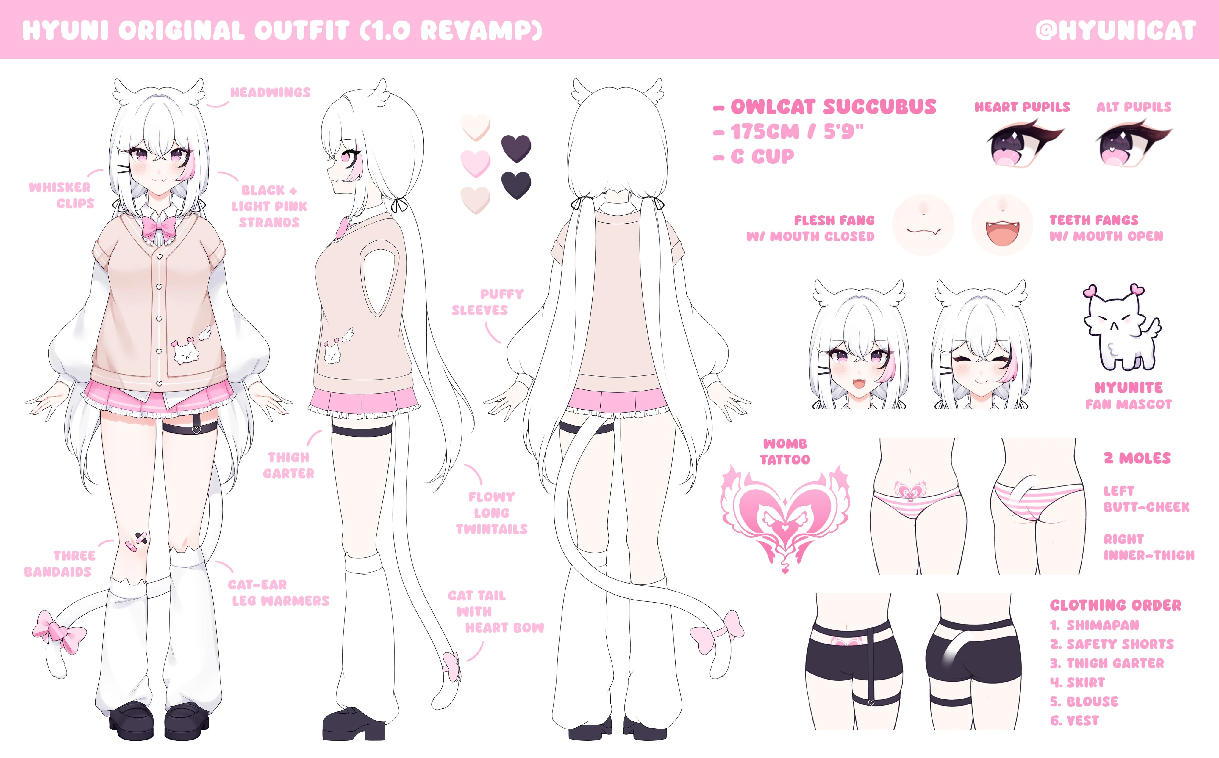 1.0 Outfit Reference Sheet by Hyunicat