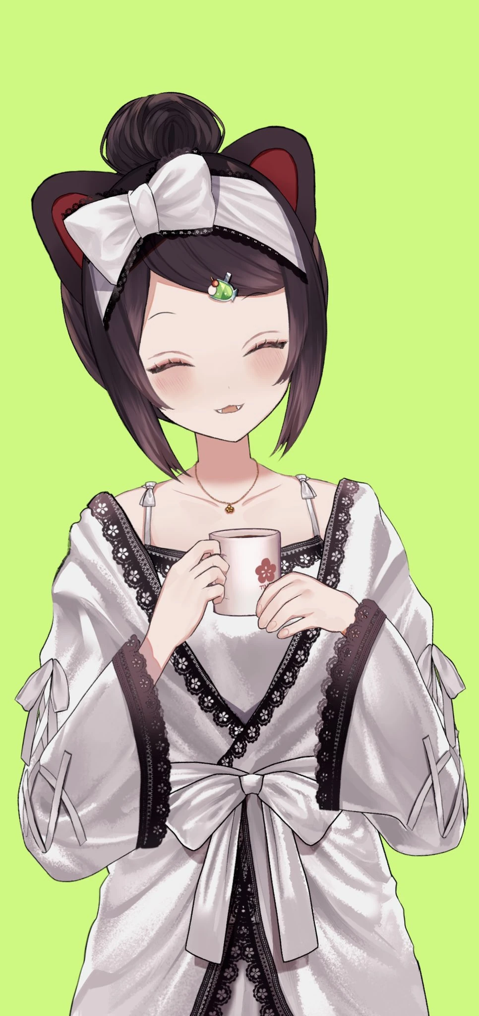 Nightgown With Mug Accessory (White Version)