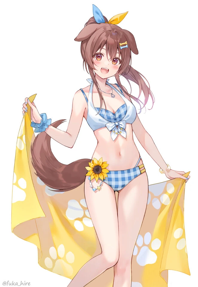 Summer Comiket 102 Swimsuit Korone Acrylic Stand<br>by Fukahire