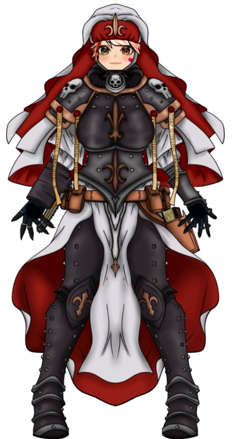 Adepta Sororitas Outfit (Artist: @HayzinevVT)