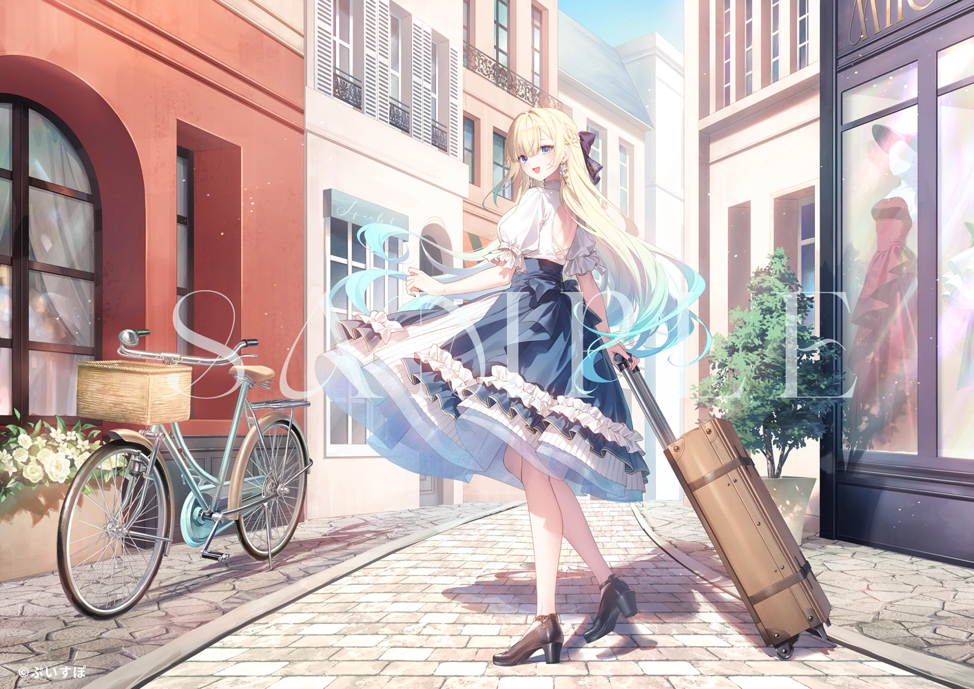 3rd Anniversary Diorama Acrylic Stand, Book-Type Storage Case, and Postcard<br>by [https://x.com/asagi_0398/status/1836378307530784805 Asagi Tosaka]