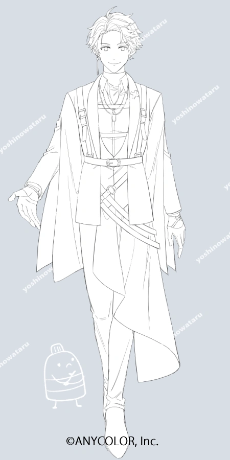 Black Outfit Concept Illustration