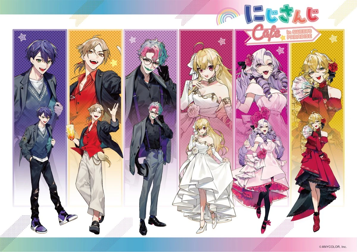 NIJISANJI Cafe in Sweets Paradise Collaboration