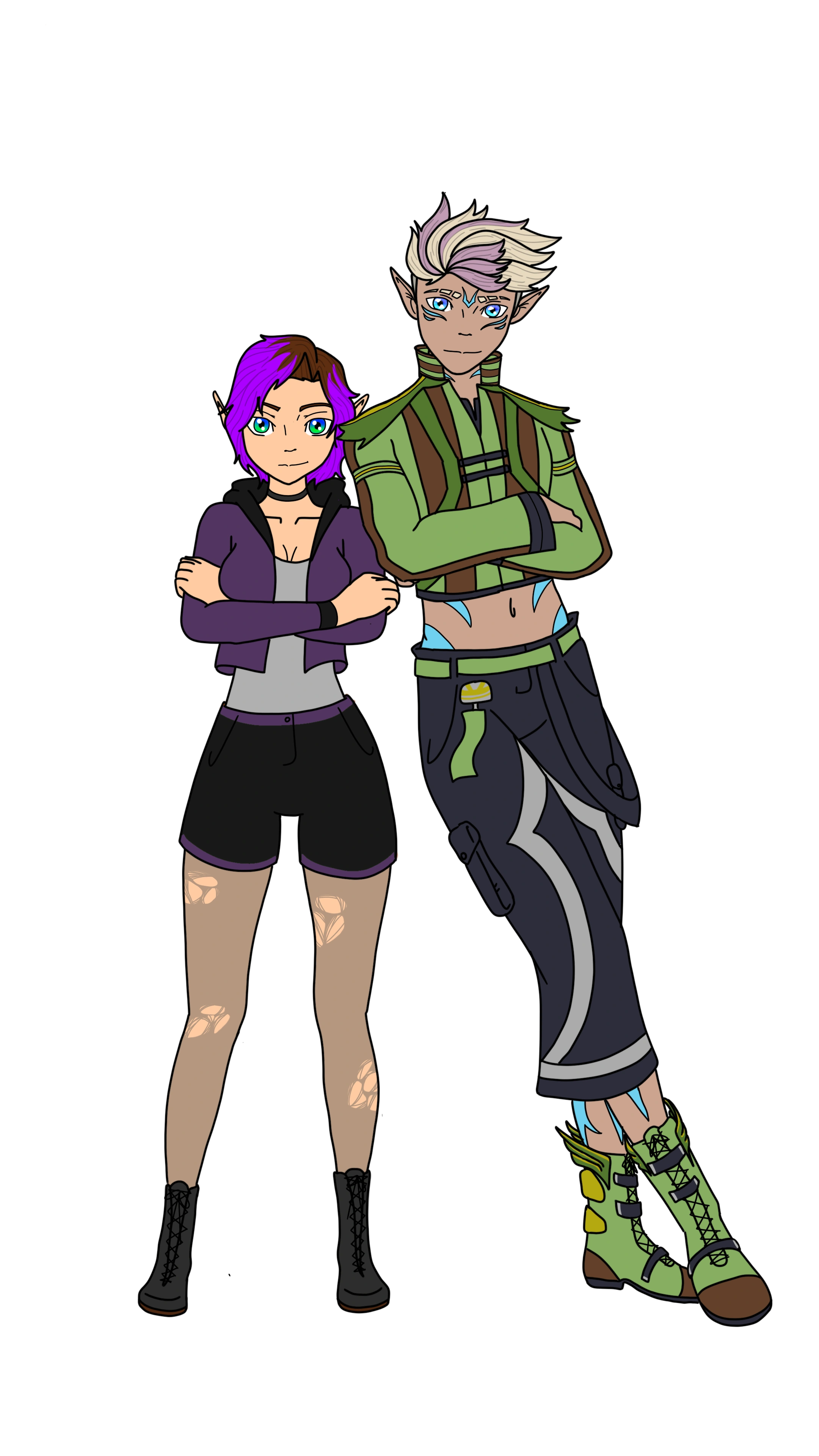 Afress and Wystie Fanart by WysteriaBlayke