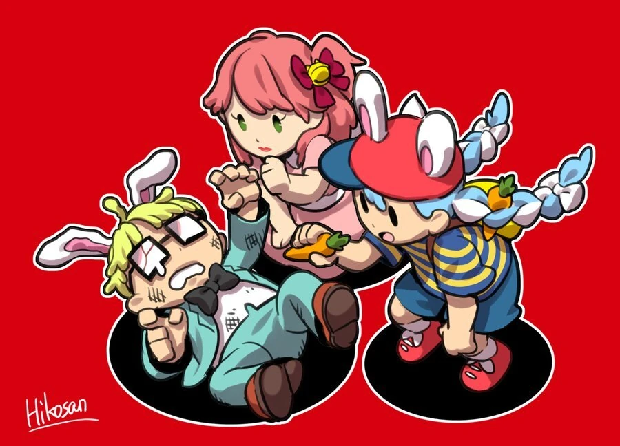 Mother 2 Illustration<br>by Hikosan