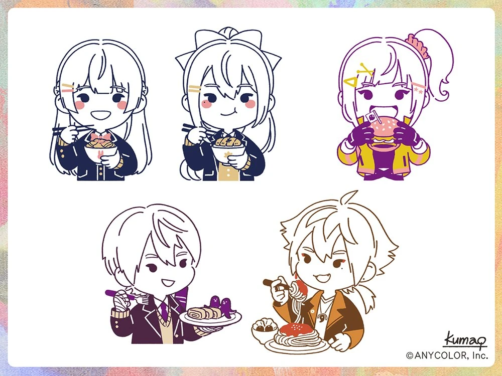 NIJISANJI Meal Goods 2 Illustration<br>by Kumao