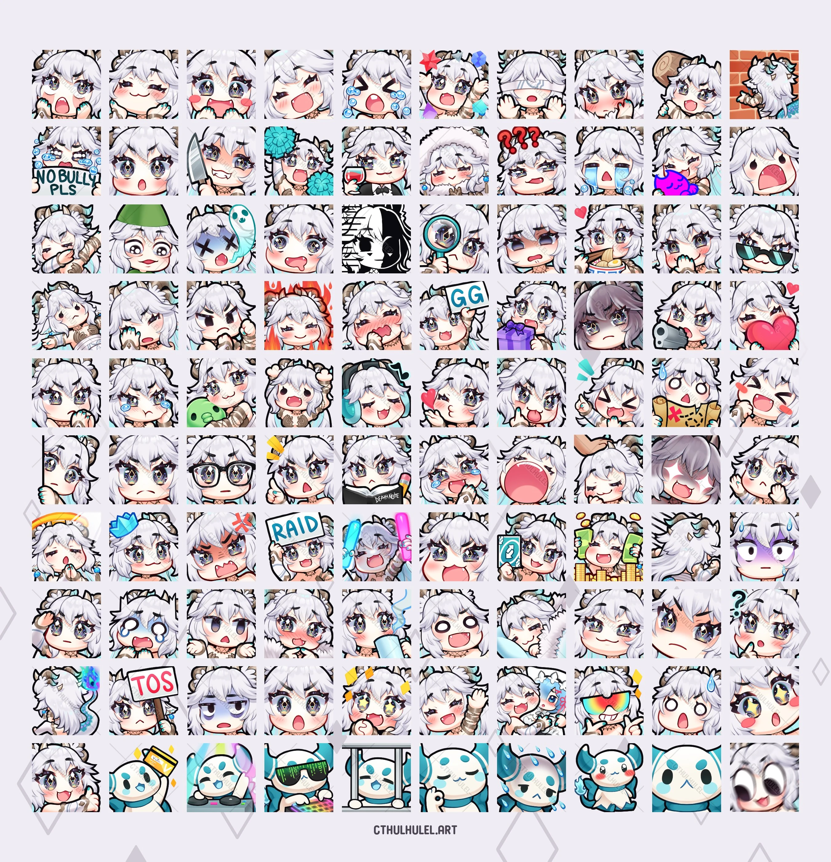 Veibae Sky Empress Panels emotes by CthulhuLel