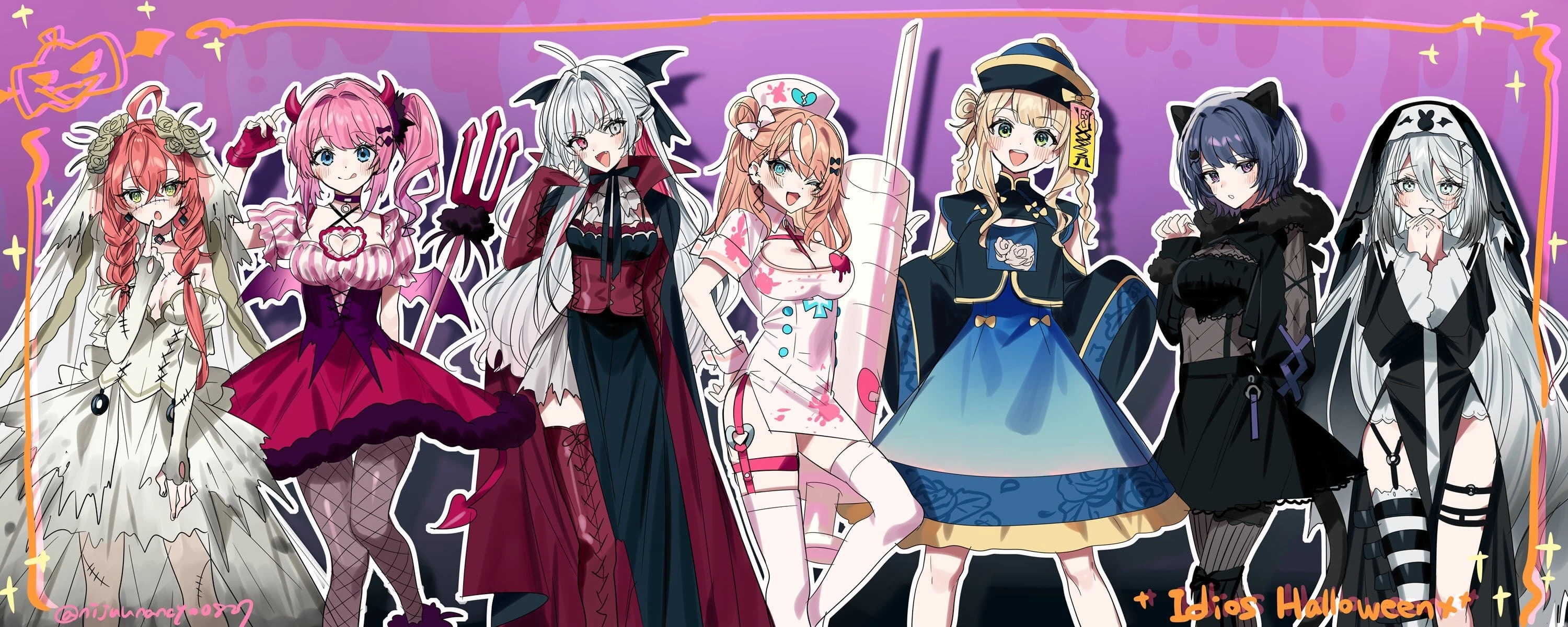 Idios Halloween 2023 Illustration<br>by Ninahachi