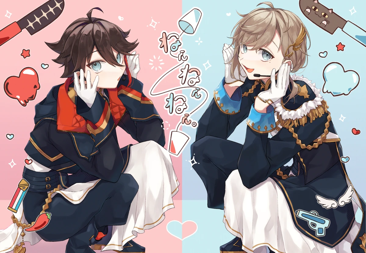 Kanae and Saegusa Akina by Harunpi