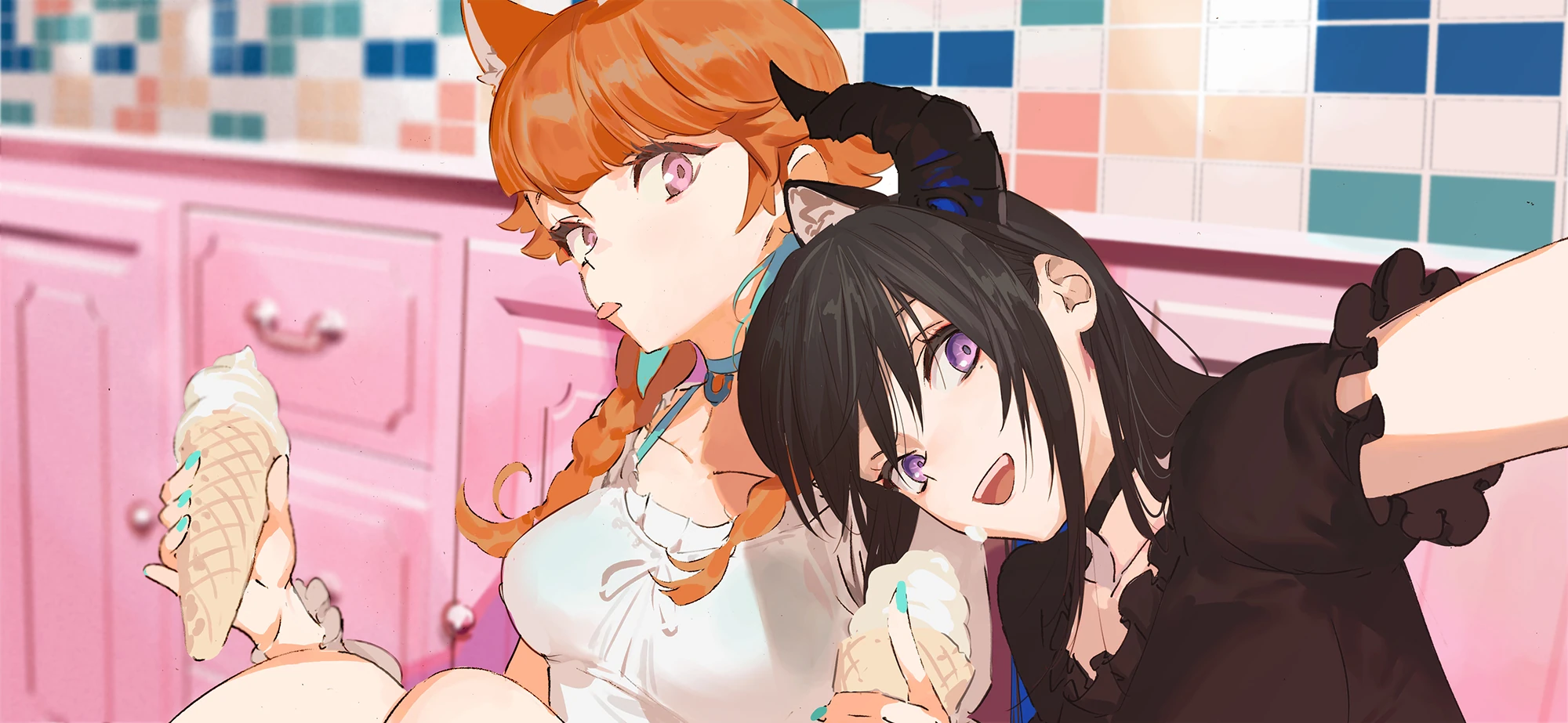 Nerissa and Kiara<br>by pako