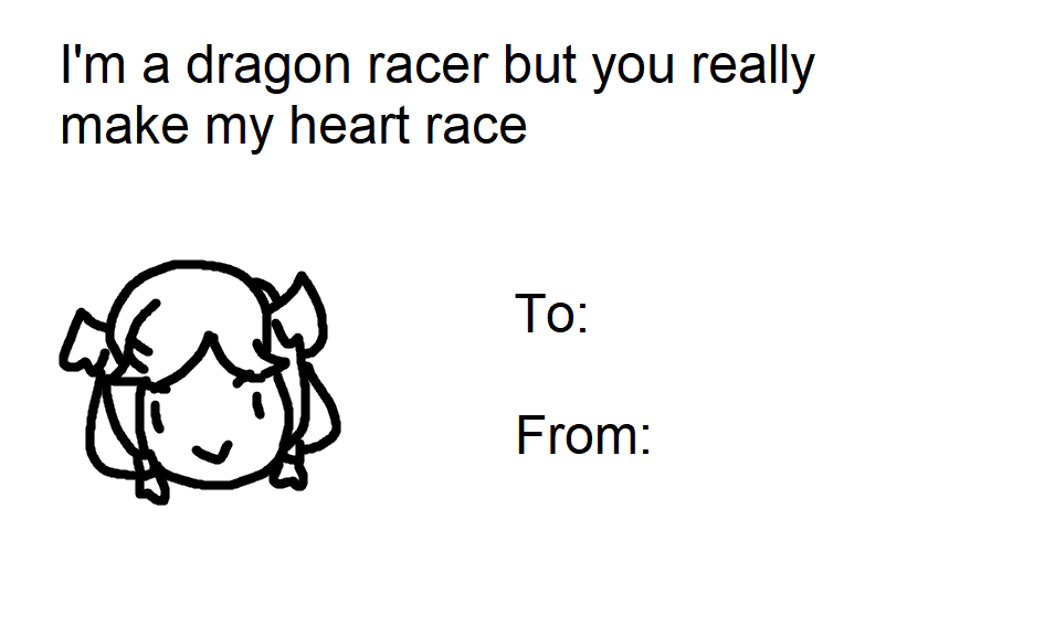 Selen Tatsuki's Valentine's Day card