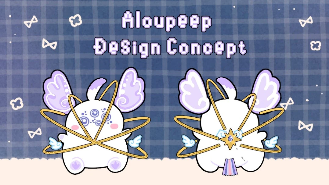 Aloupeep design concept with golden wheels