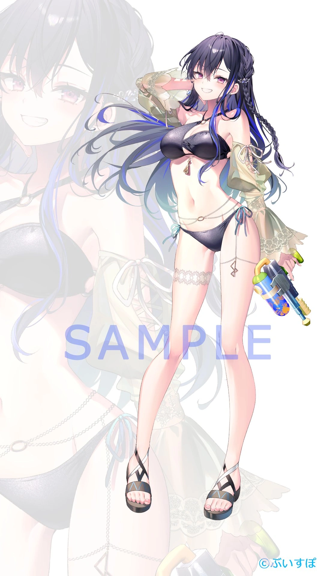 Summer Vacation Goods Illustration<br>by [https://x.com/rityulate/status/1818960092106309939/photo/1 Riichu]