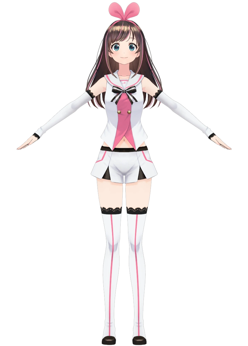 Kizuna AI official Model render (by Tomitake)