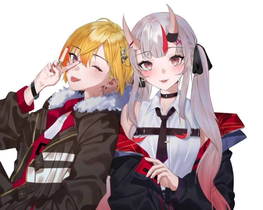 Kuroki Natsume and Nakiri Ayame<br>by Hieh