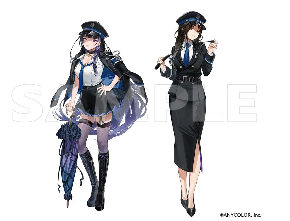 NIJISANJI -Prison Guard- Goods Illustration by Mayutsuba