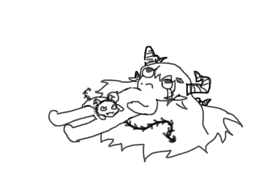 Misma with a tummy ache