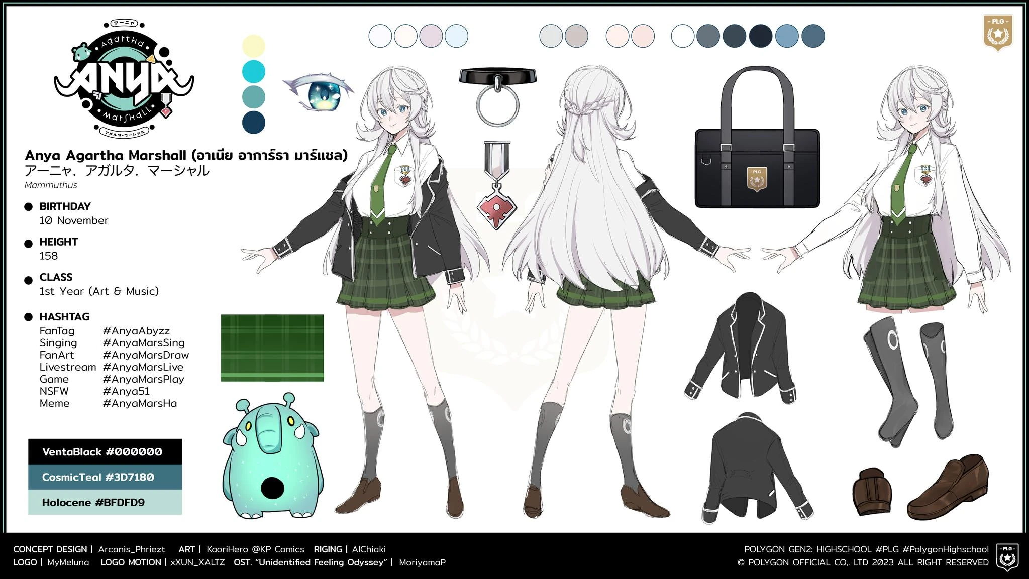 Anya Character Sheet Student