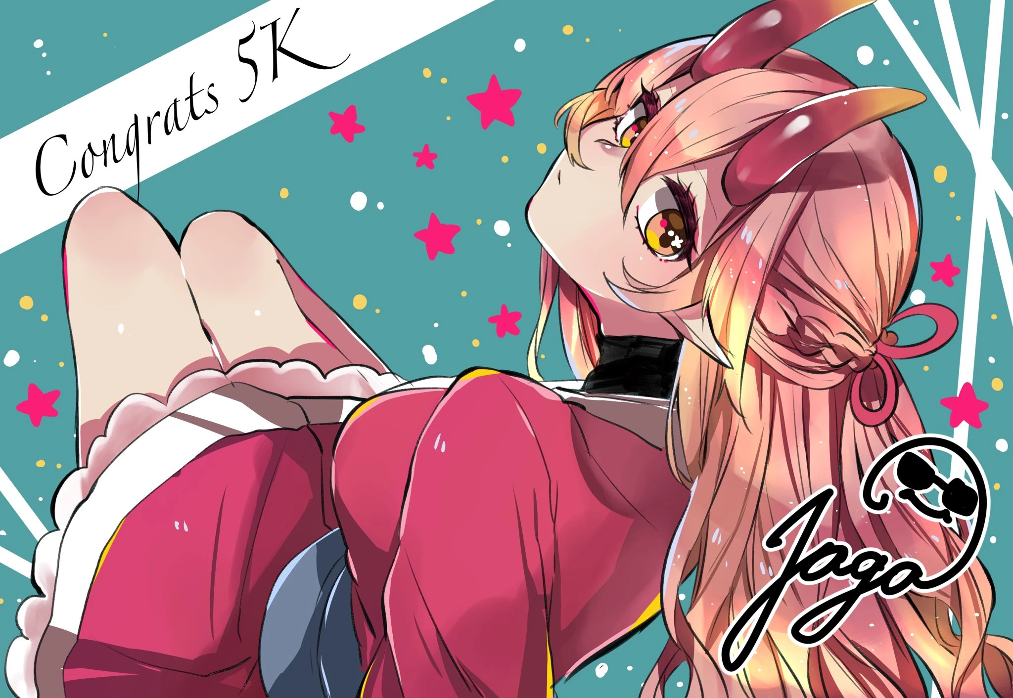 Congrats Rin 5k subs<br>by Jaga bokkuru