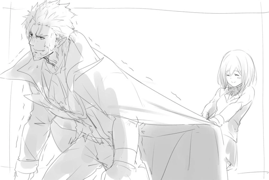 Gilzaren III and Shizuka Rin by Issiki