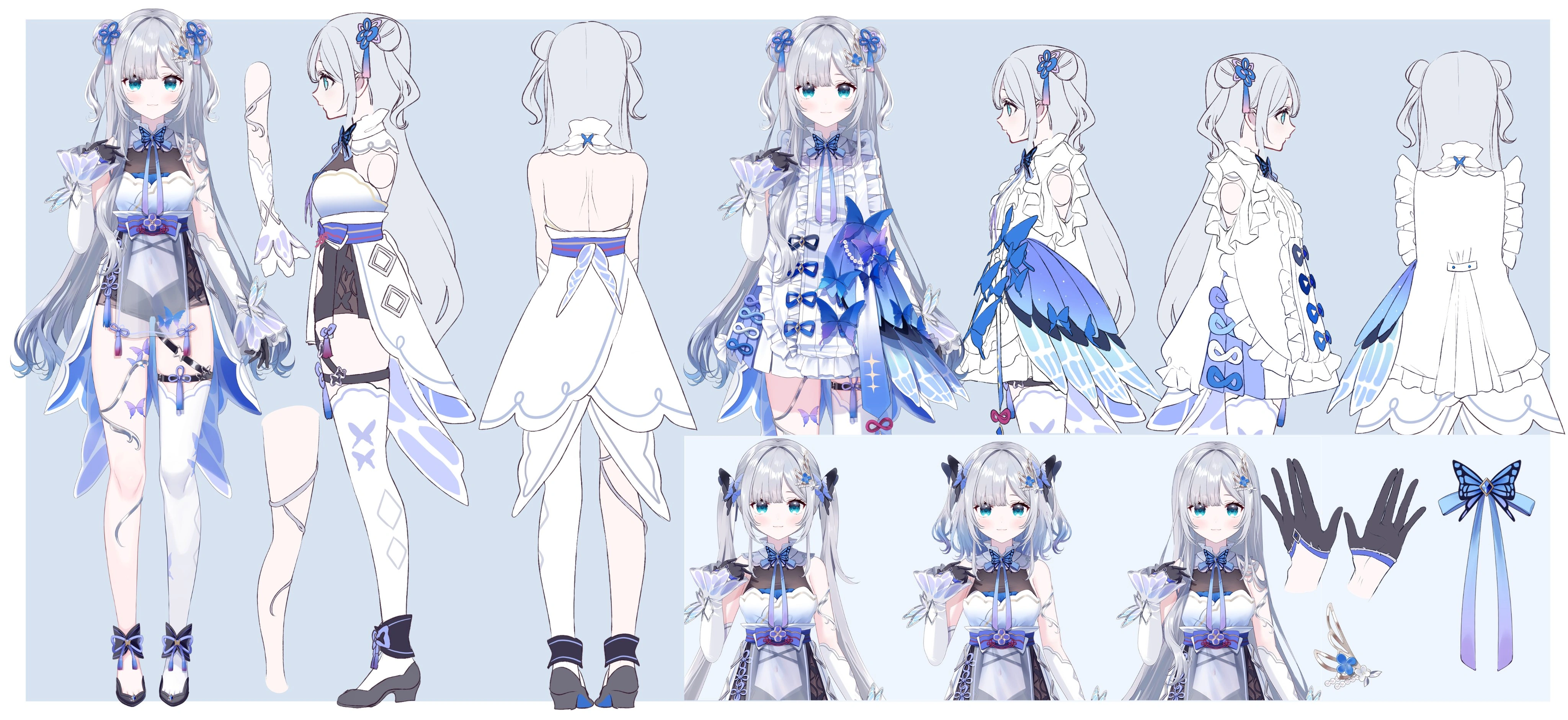 8th Outfit (Chinese Style Outfit) Reference Sheet