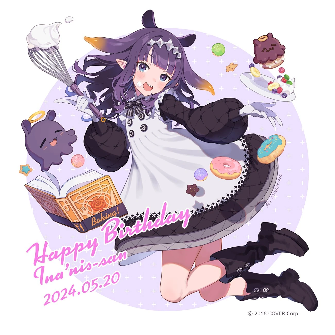 2024 Birthday Deina Plate and Sticker<br>by Aki Minamino