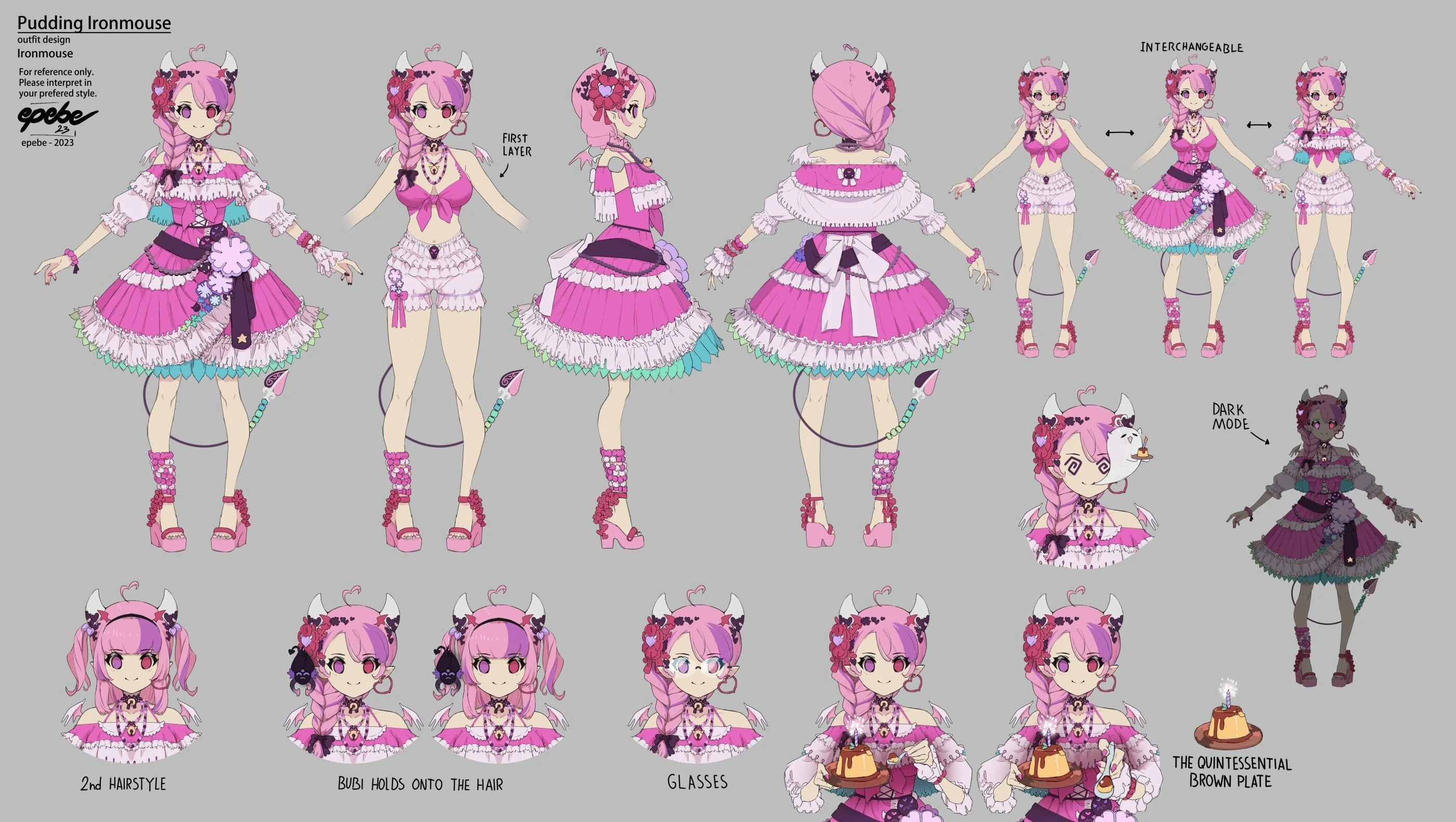Pudding Ironmouse Reference Sheet by epebe