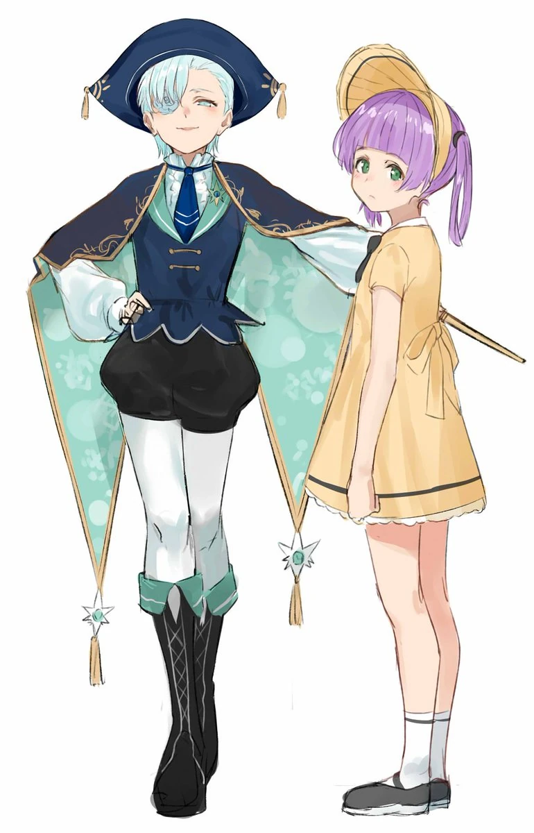 Todoki Uka and Mochi Hiyoko by Issiki